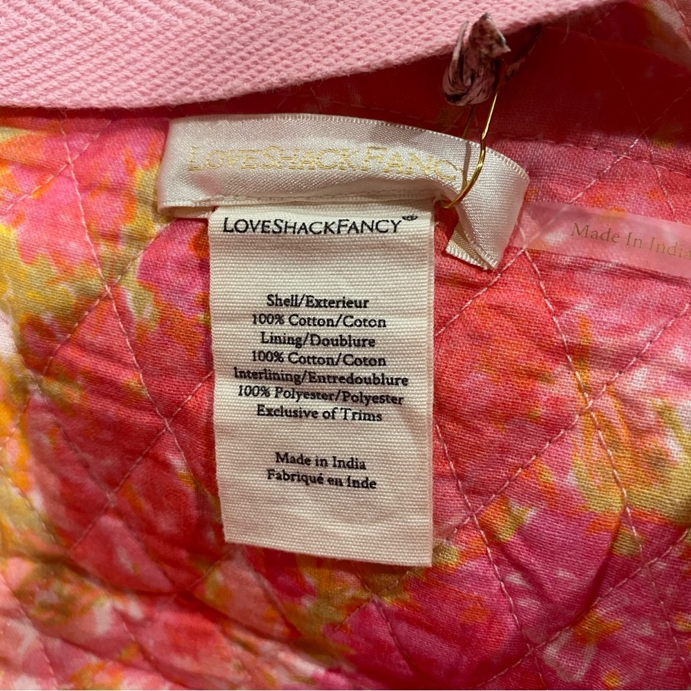 Love Shack Fancy Cyndi Tote Swaying Coral - Picture 2 of 6